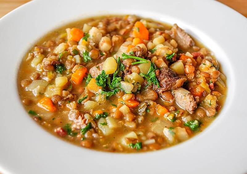 Lentil stew easy and quick