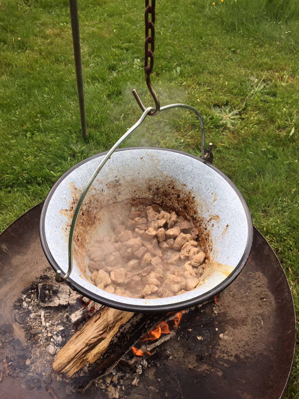 Original Hungarian kettle goulash - roast meat